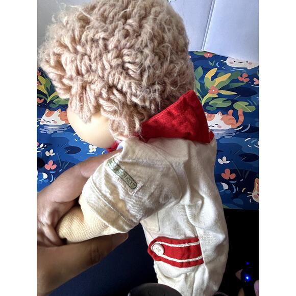 Vintage 1982 Cabbage Patch Kid Doll White Red Sailer Outfit Plush Stuffed - Picture 9 of 12